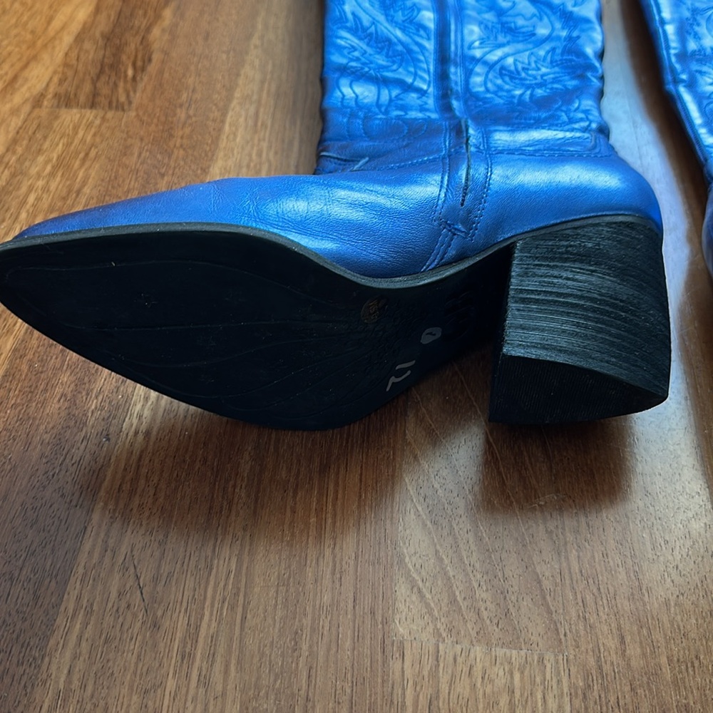 Genuine leather Metallic Blue
western cowboy boots size 9.5
New without tags - Picture 4 of 16